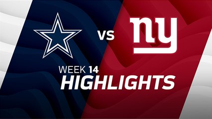 Cowboys vs. Giants highlights | Week 14