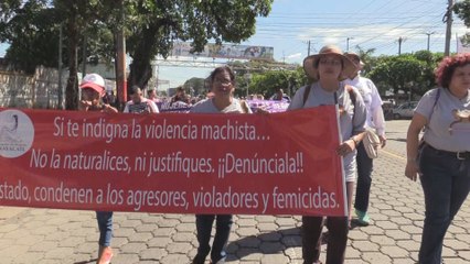 Cientos de personas participan en marcha por los Derechos Humanos en Nicaragua