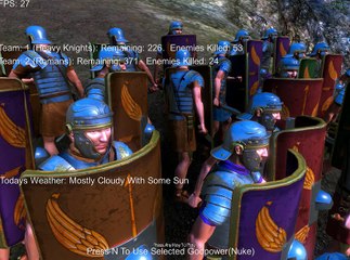 [UEBS] 250명 중세 헤비나이트와 500명 로마병사의 다리에서의 혈투!