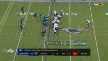 Jacksonville Jaguars cornerback Jalen Ramsey ends Seattle Seahawks drive with end-zone interception