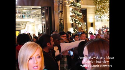 Jane Krakowski and Maya Rudolph of A Christmas Story Live at Leg Lamp Lighting Event