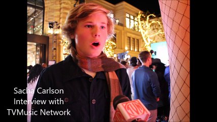 Sacha Carlson of A Christmas Story Live at The Grove Leg Lamp Event