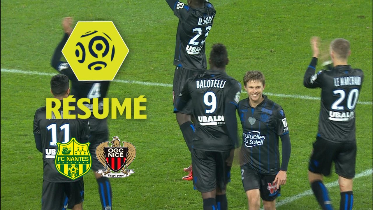 FC Nantes - OGC Nice (1-2)  - Résumé - (FCN-OGCN) / 2017-18