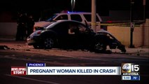 Pregnant woman killed in Phoenix crash