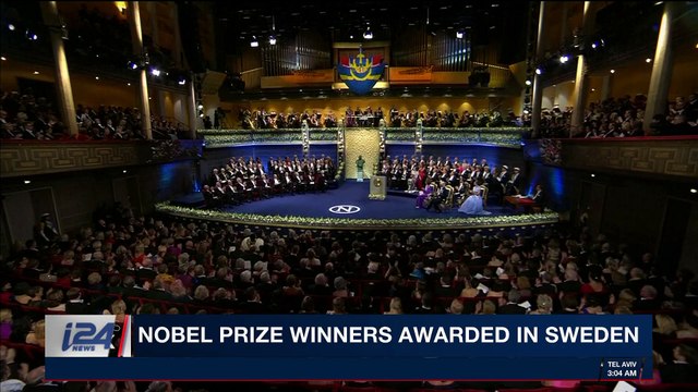 i24NEWS DESK | Nobel prize winners awarded in Sweden | Sunday, December 10th 2017