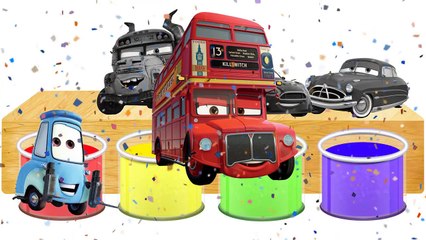 Bathing Colors Fun Disney Cars 3 Miss Fritter Cars Colors Shower to Learn Colors For Children-PhmyHuw9ucU