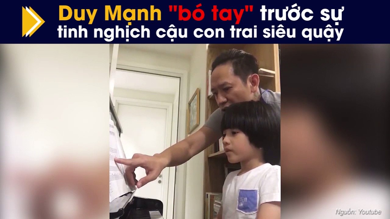 Clip: "Hổ báo" thế nào, Duy Mạnh cũng phải "bó tay" trước sự tinh nghịch của cậu con trai siêu quậy
