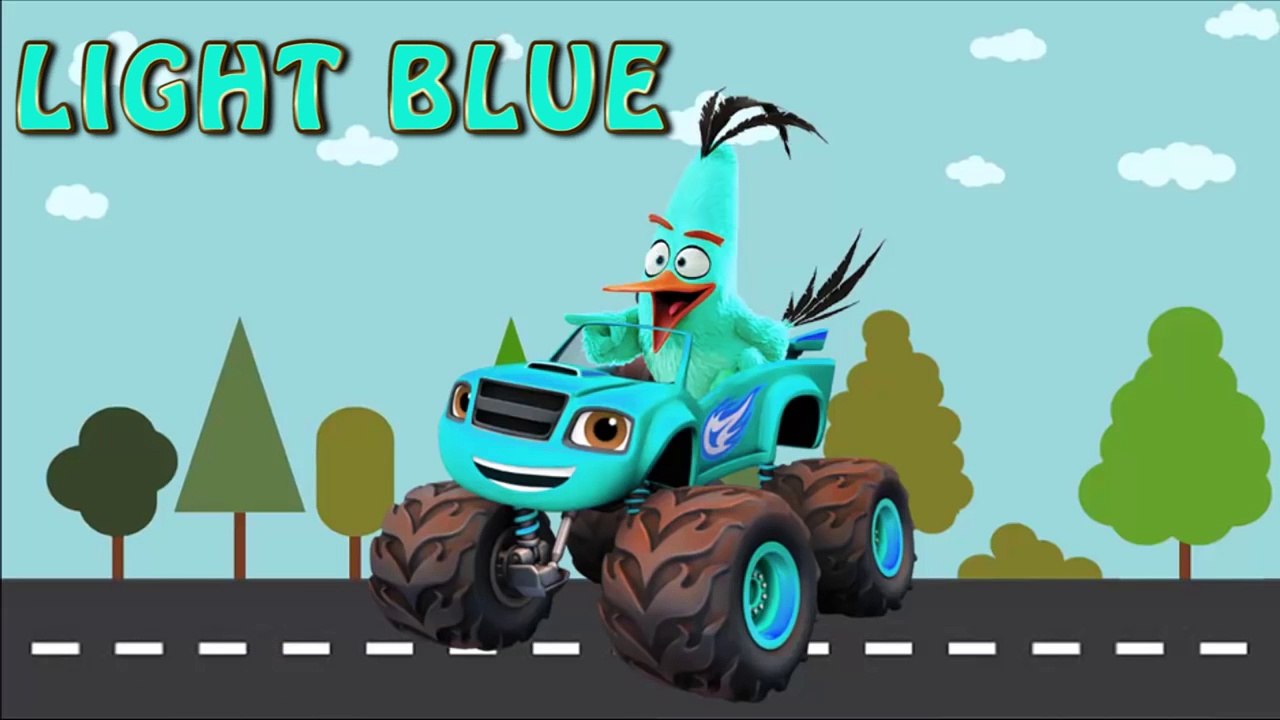 Learn Colors with Angry Birds Movie Chuck & Bla...