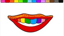 Lips Coloring Pages - Learn Colors For Kids-dbazaqsZKgI