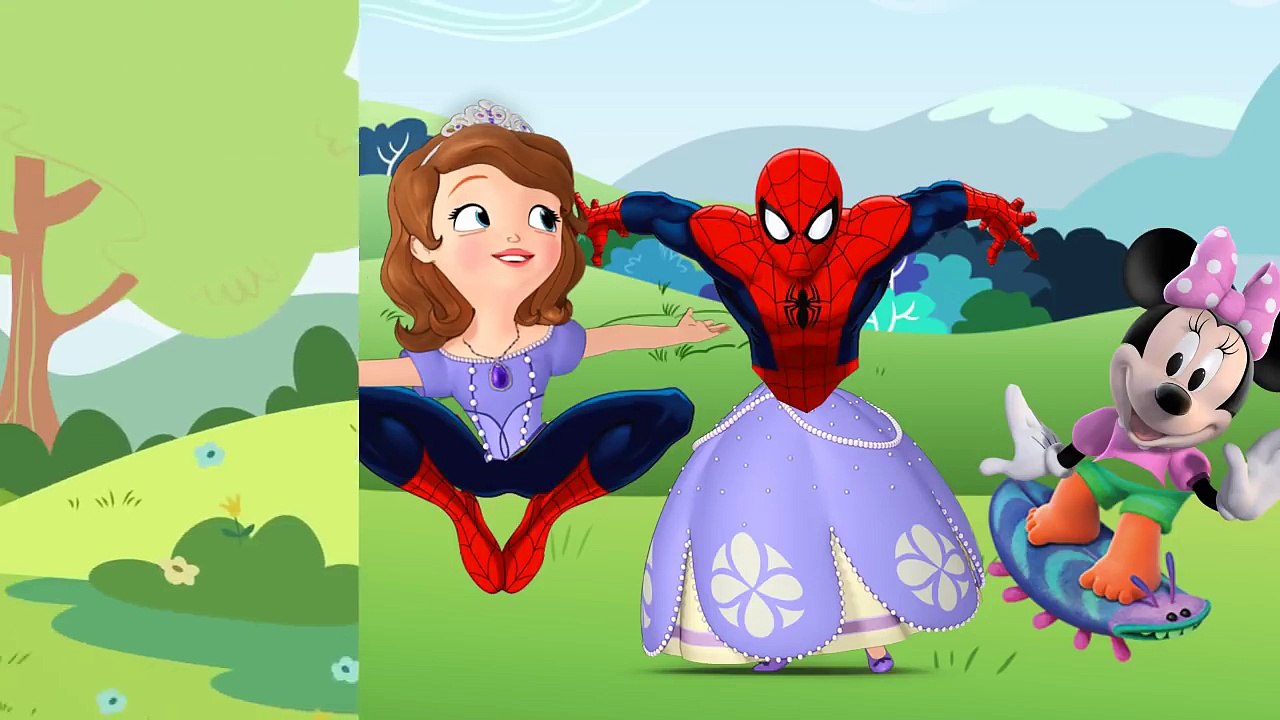 Wrong Legs Trolls Movie Spiderman Sofia Minie Mouse for Learn Colors-nkrbxjetaAE