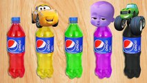 Wrong Slots Disney Cars 3 Blaze Monster Truck Boss Baby Song Paw Patrol Pepsi Bottle Learn Colors-auX3oS9oAZY