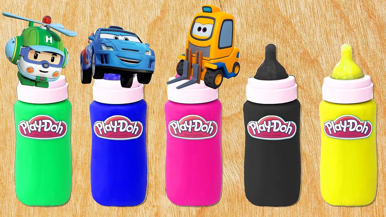 Wrong Slots Disney Cars Robo Car Poli Super Wings Pepee to Learn Colors For Kids-NrJIgpTYHMY