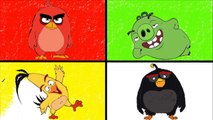Angry Birds Coloring Pages For Learning Colors - Angry Birds Movie Coloring Book-8cWhBeKmY9o