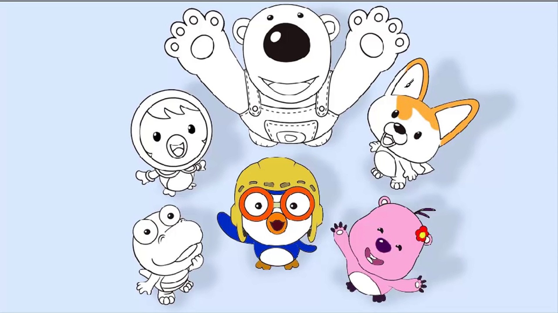 Pororo Coloring Pages - 뽀로로 색칠공부 - Tô Màu Pororo-T0Skbxq1Sdo - Video  Dailymotion