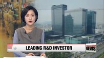Samsung Electronics ranks in global top 5 R&D investment companies
