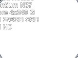 ASUS 173 Zoll Notebook Intel Pentium N3700 Quad Core 4x240 GHz 8GB RAM 256GB SSD Intel