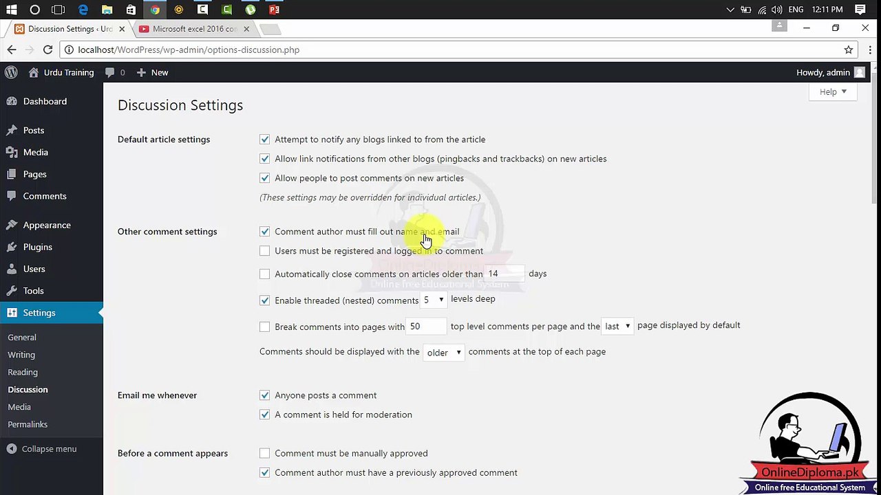 Wordpress Lesson 11