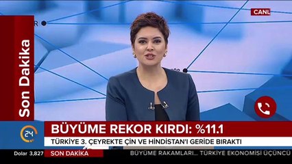 Büyüme rekor kırdı: %11.1