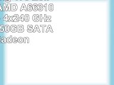 HP 17p002ng 173 Zoll Notebook AMD A66310 Quad Core 4x240 GHz 8GB RAM 750GB SATA HDD