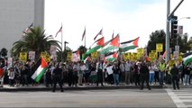 Los Angeles'da Kudüs Kararı Protesto Edildi