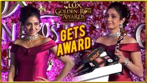 Sridevi Wins Power Pack Performance Of The Year Award At Lux Golden Rose Awards 2017