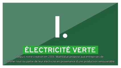 Video WattValue avec Sous-titre electricité renouvelable
