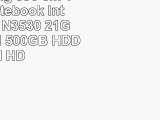 HP 15p005ng 396 cm 156 Zoll Notebook Intel Pentium N3530 21GHz 4GB RAM 500GB HDD Intel