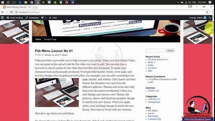 Wordpress Lesson 17
