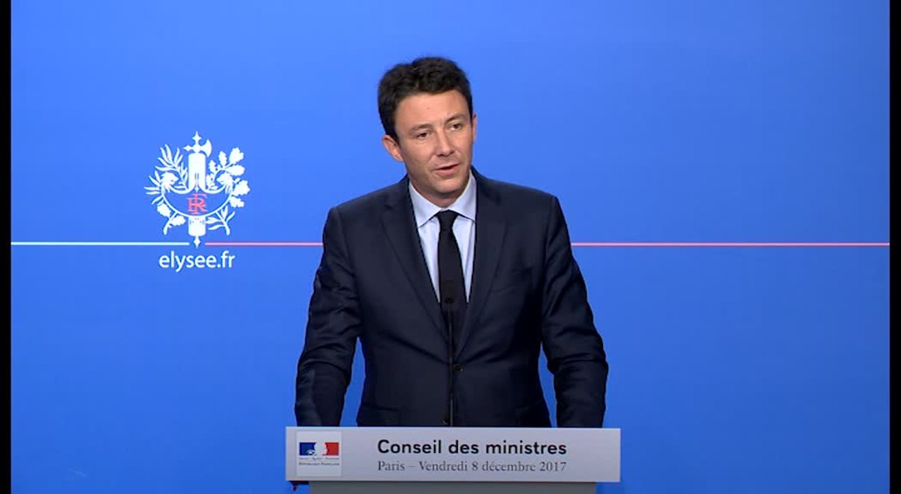 Compte rendu du Conseil des ministres du 8 décembre 2017