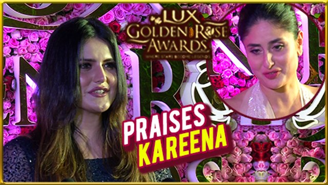 Zareen Khan Praises Kareena Kapoor At Lux Golden Rose Awards 2017
