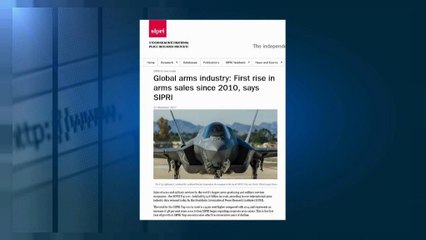 Sube la venta de armas por primera vez en seis años