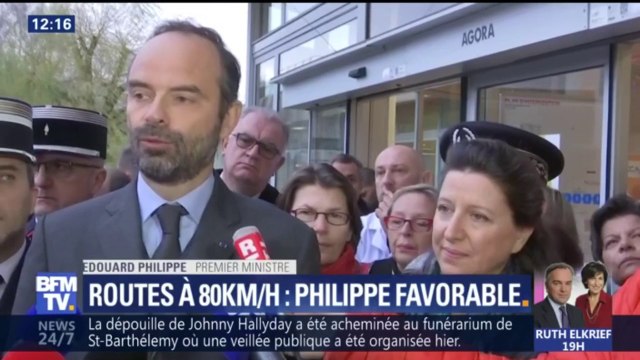 Routes à 80km/h: Edouard Philippe favorable à titre personnel