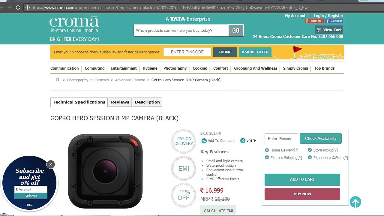 Current Camera Comparison 2018