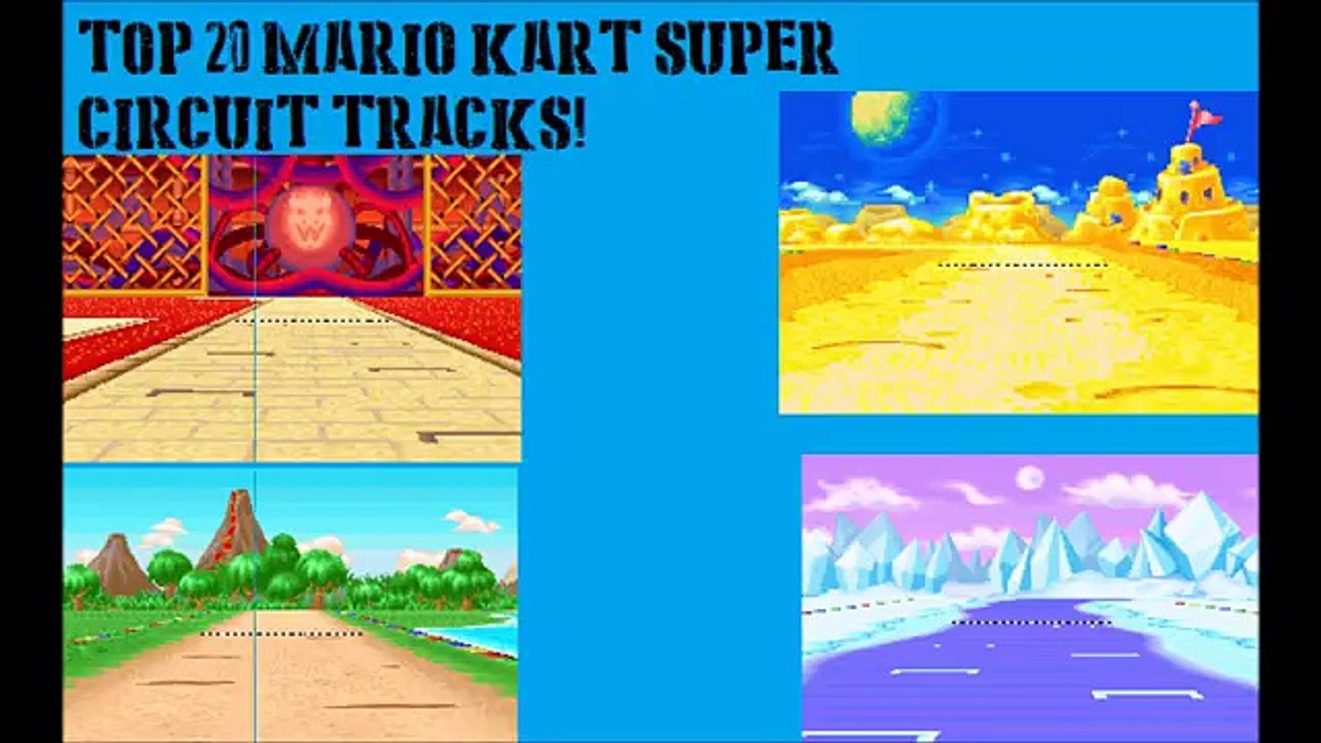 Top 20 Mario Kart Super Circuit Tracks! - video Dailymotion