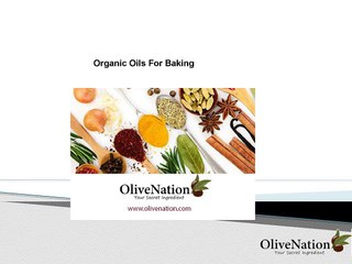 Organic Oils for Baking