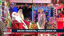 Giant Christmas tree sa Davao Oriental, pinailawan na