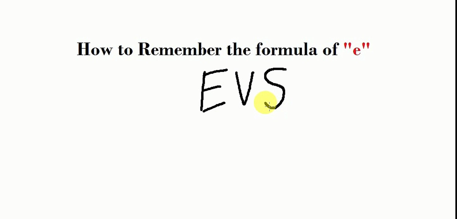 How to Remember the value of "e"