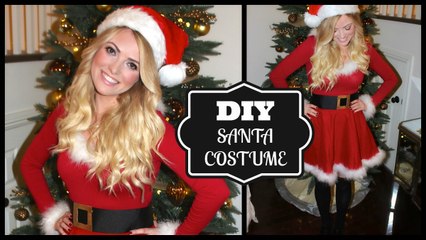 Xmas Santa Claus DIY Series DRESS  Santa Costume Look _ Huge Bow Dress _