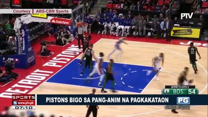 SPORTS BALITA: Pistons, bigo sa pang-anim na pagkakataon;  Knicks, pinayuko ang Hawks