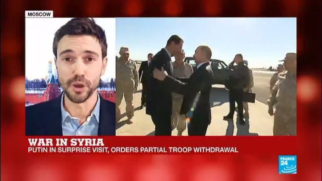 Syria: Putin orders partial Russian troop withdrawal in surprise visit