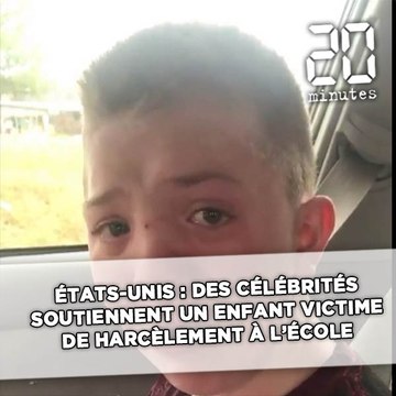 Etats-Unis: Des célébrités soutiennent un enfant victime de harcèlement à l’école