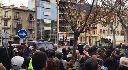 Escridassen el camió que s'endú les obres de Sixena