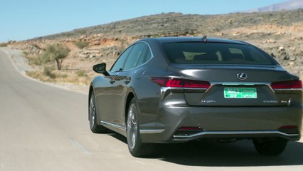 LEXUS LS 500h in Grey Driving Video