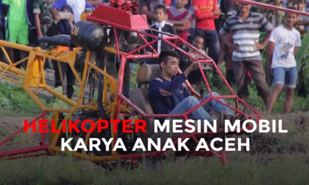 Nasriadi, Pemuda Aceh yang Coba Bikin Helikopter