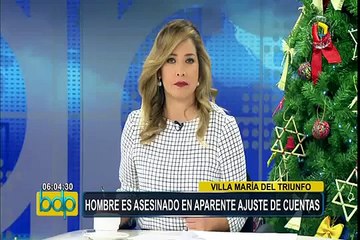 Joven es asesinado de tres disparos en Villa María del Triunfo