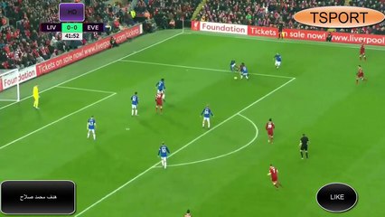 ليفربول  هدف محمد صلاح    liverpool vs everton mohammad salah goal