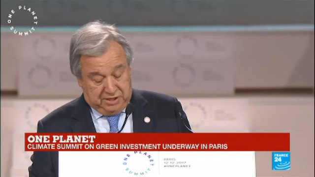 One Planet Summit: Watch United Nations Secretary General Antonio Guterres'' address
