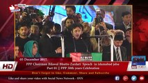 PPP Chairman Bilawal Bhutto Zardari  Speach  in islamabad jalsa  Part 01 || PPP 50th years Celebration