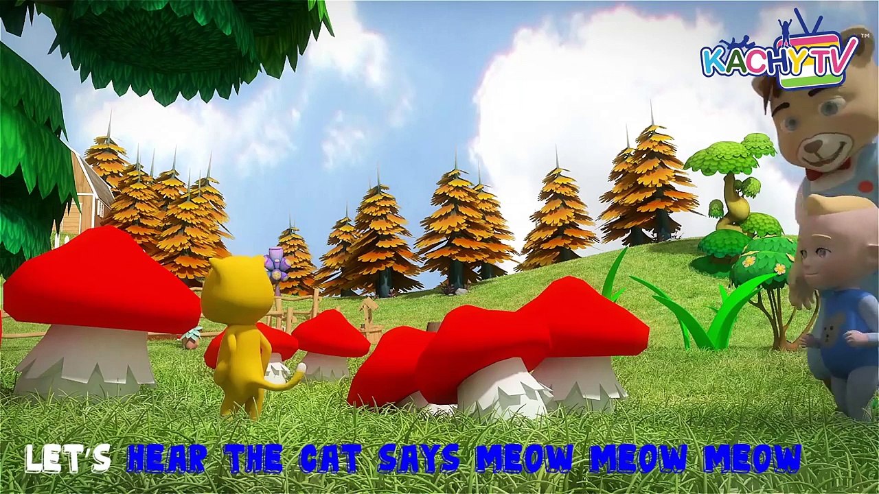 Animal Sounds Song | Learn Animals Name and Sound | Funbabyrhymes TV Nursery Rhymes - Kids Songs