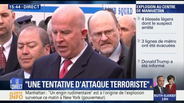 Explosion à New York: la police décrit un homme de 27 ans revêtu d'un dispositif artisanal